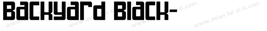 Backyard Black字体转换